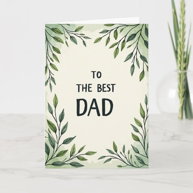 Verdant Best Dad Card (Front)