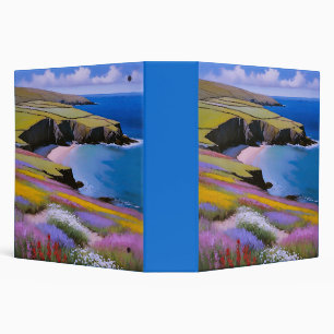 Verdant Cliffs and Azure Waves Binder