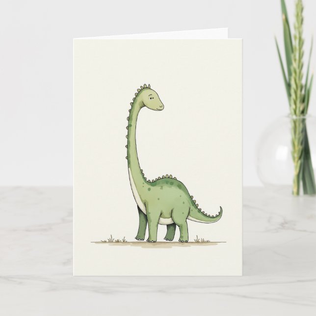 Verdant Herbivore Fathers Day Card (Front)