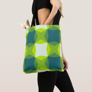 Verdant Prism Array Tote Bag