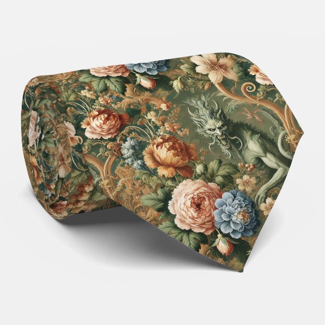 Verdant’s Wrath – Gothic Victorian  Tie (Rolled)