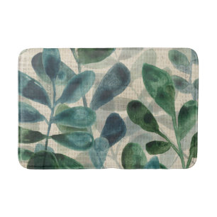 Verdant Sophistication - Tropical Leaves Bath Mat