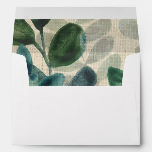 Verdant Sophistication - Tropical Leaves Envelope