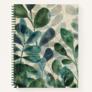 Verdant Sophistication - Tropical Leaves Notebook
