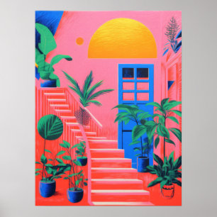 Verdant Steps: The Garden Abode Poster