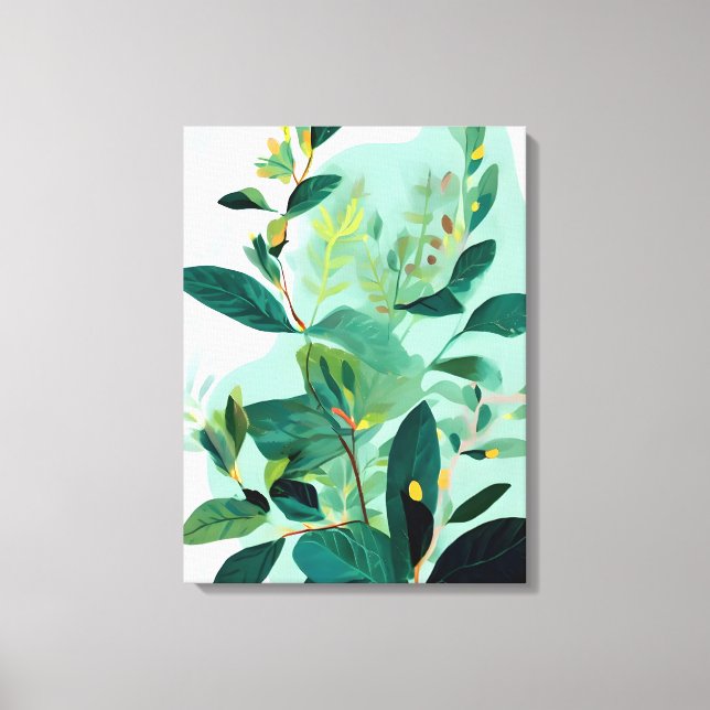 Verdant Tapestry Canvas Print (Front)