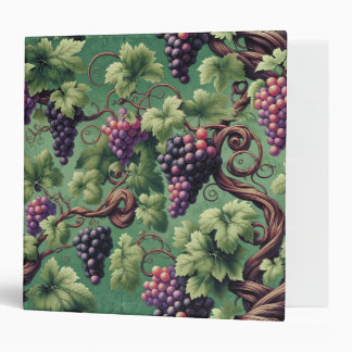 Verdant Vineyard Bliss: A Tapestry of Grapevines Binder