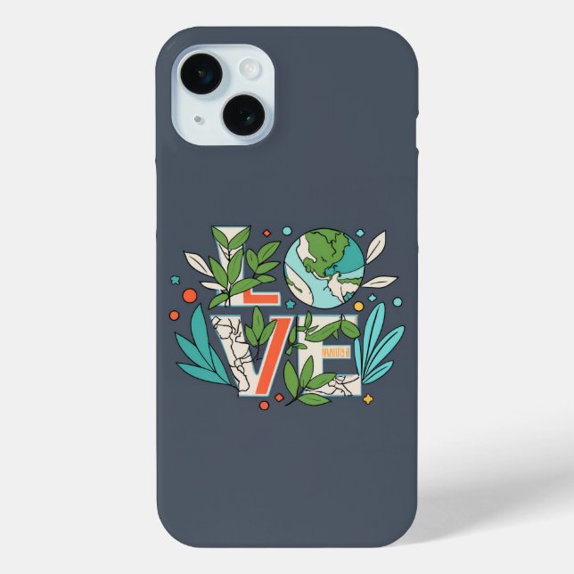 🌎🌿 Verdant Visions: Eco Love Phone Case 🍃💚 (Back)