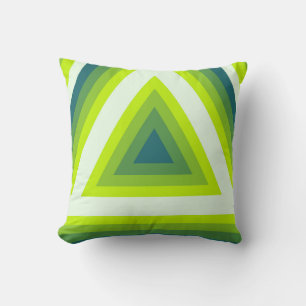 Verdant Vortex Throw Pillow
