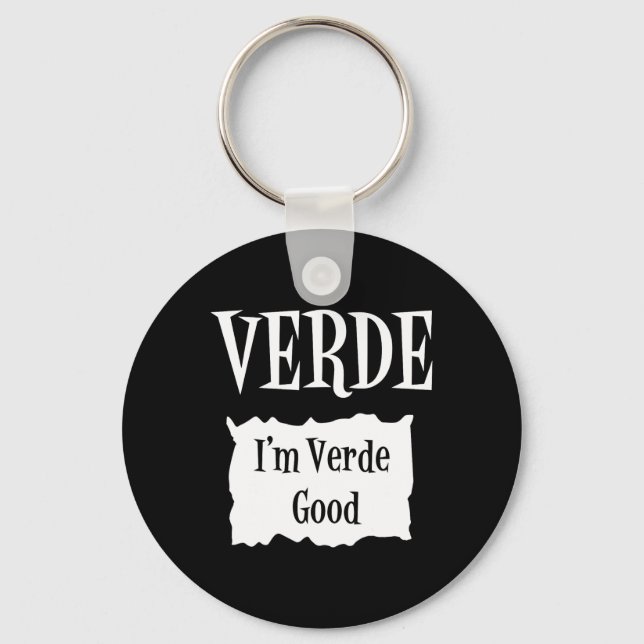 Verde - Hot Packet Halloween Taco Costume 1  Keychain (Front)