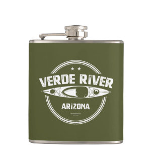 Verde River Arizona Kayaking Hip Flask