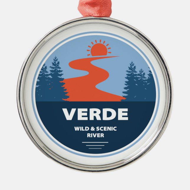 Verde Wild And Scenic River Arizona Metal Ornament (Front)
