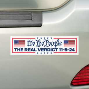 Verdict November 5th By We The People Trump 2024 Bumper Sticker