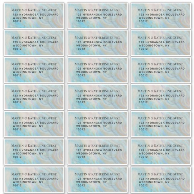 Verdigris Agate Étiquette de la poste 21 par feuil (Devant)