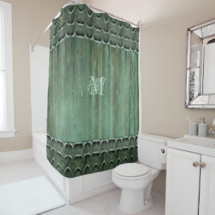 Verdigris Bronze Leaf Pattern