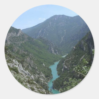 Verdon Gorge Classic Round Sticker