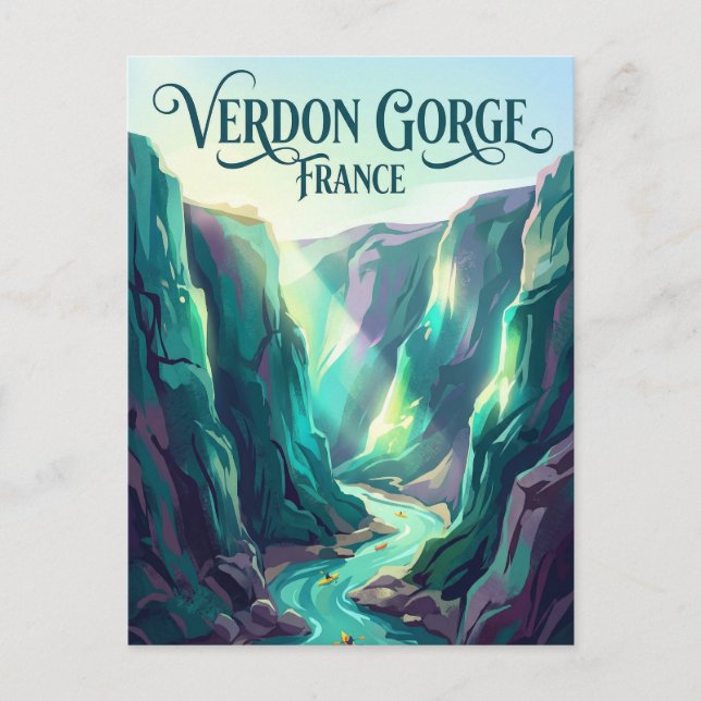 Verdon Gorge France Postcard (Front)
