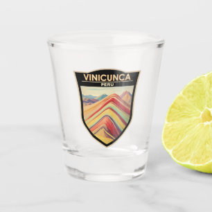 Verdon Gorge France Travel Art Vintage Shot Glass