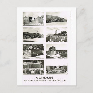 Verdun,   and the battlefields postcard