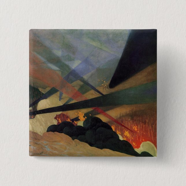 Verdun (by Félix Vallotton) 2 Inch Square Button (Front)