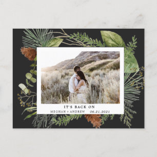 verdure d'hiver enregistrer la date photo carte po