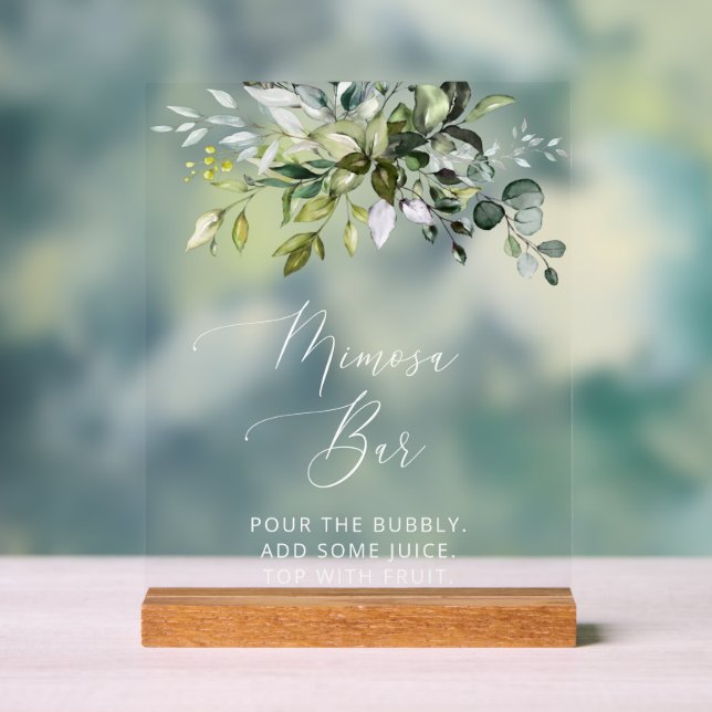 Verdure, Eucalyptus Feuilles, Boho, Bar Mimosa (Neutre)