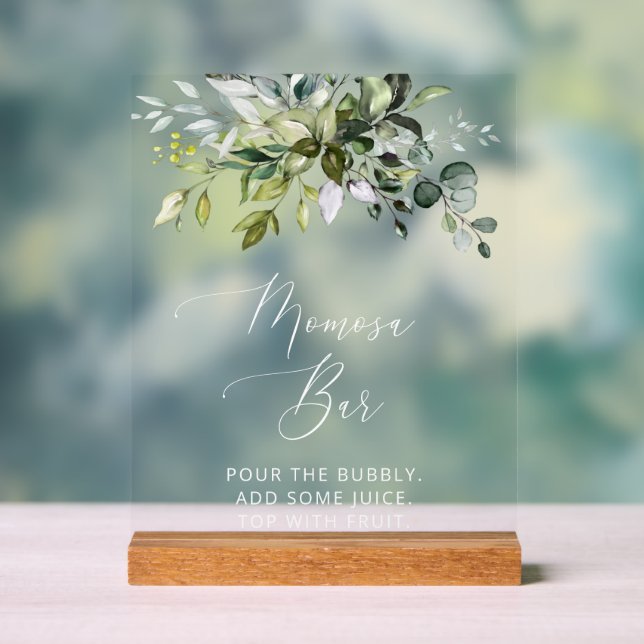 Verdure, Eucalyptus Feuilles, Boho, Momosa Bar (Neutre)