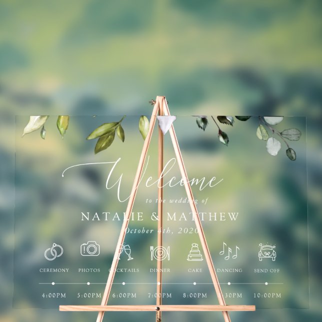 Verdure, Eucalyptus Feuilles, Chronologie Mariage (Neutre)