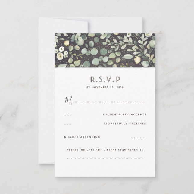 Verdure Mariage rustique RSVP (Devant)