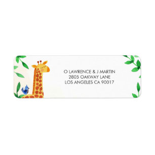 Verdure mignonne d'oiseau de girafe