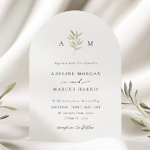 Verdure minimale Faire-part de mariage de branches