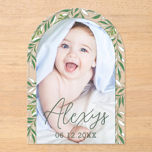 Verdure minimaliste Ajouter Faire-part de naissanc