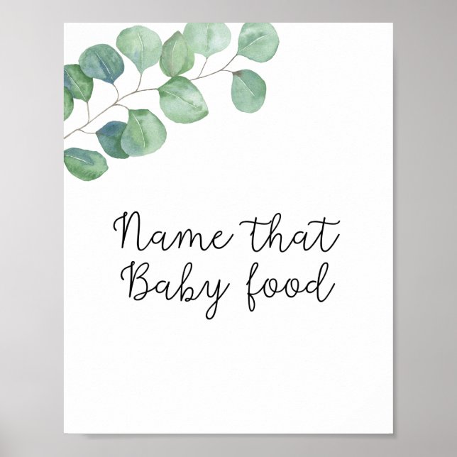 Verdure - nom de ce poster de douche pour bébé pou (Devant)