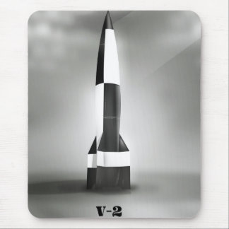 Vergeltungswaffe V2 Rocket B&W vintage style. Mouse Pad