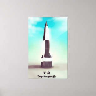 Vergeltungswaffe V2 Rocket Canvas Print