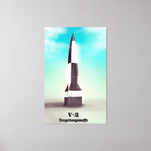 Vergeltungswaffe V2 Rocket Canvas Print (Front)