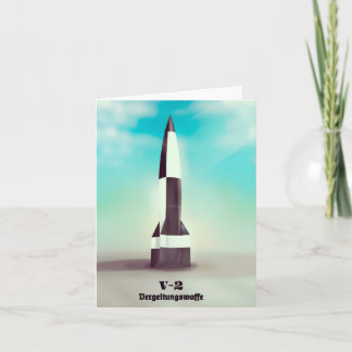 Vergeltungswaffe V2 Rocket Holiday Card