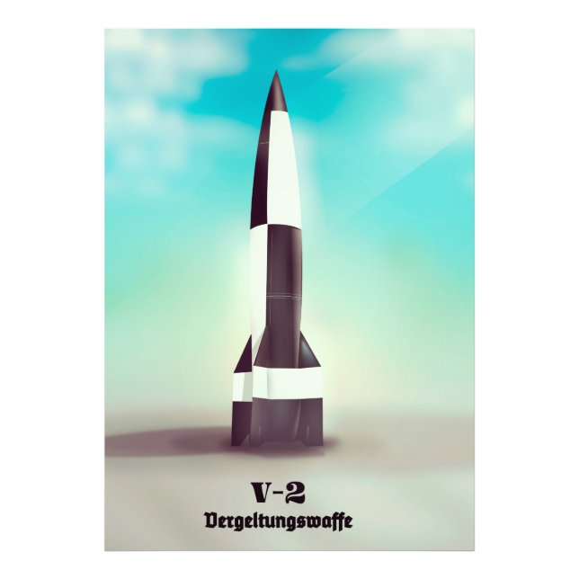 Vergeltungswaffe V2 Rocket Photo Print (Front)