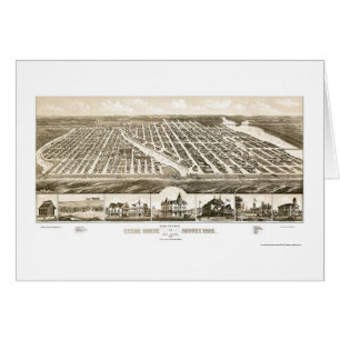 Verger d'océan et parc d'Asbury, carte panoramique