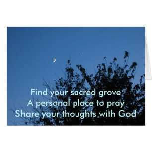 Verger sacré de lever de la lune