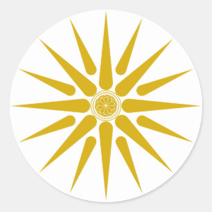 VERGINA SUN CLASSIC ROUND STICKER