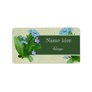 Vergissmeinicht Label