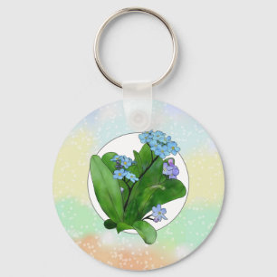 Vergissmeinicht Schlüsselanhänger Keychain