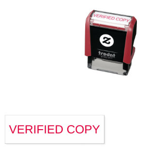 Verified Copy Office Approval Seal Self-inking Stamp