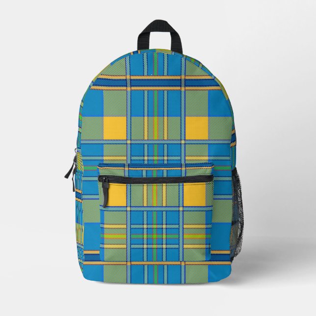 Vérifier le sac à dos bleu vert jaune (Recto)