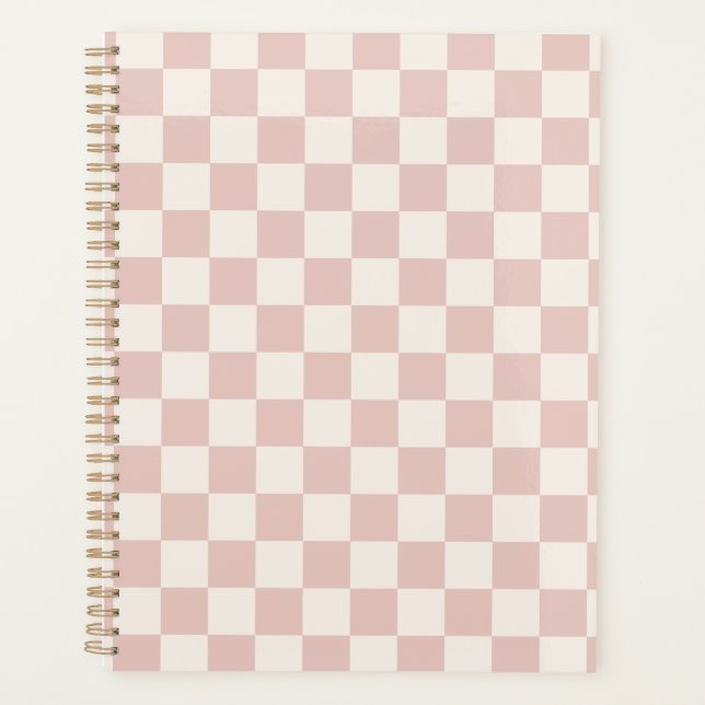 Vérifier Pale Beige À damiers Motif Checkboard (Devant)