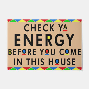 Vérifiez votre panier d'énergie, tapis de bienvenu