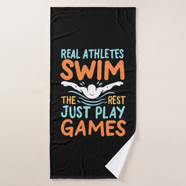 Véritable Athlètes nager (Serviette de bain)