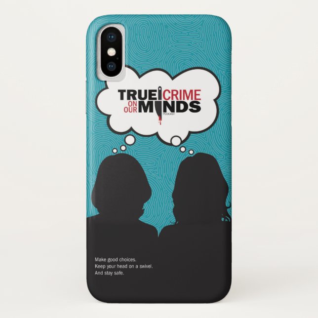 Véritable crime sur notre esprit iPhone X Coque (Dos)