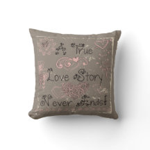 Véritable de Love Story coussin d'extrémités